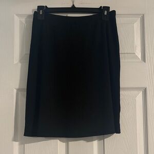 J. Crew Classic Black A-Line Skirt